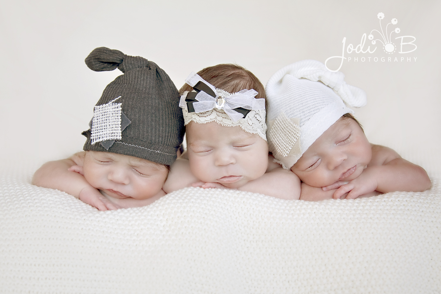 newborn triplets photography